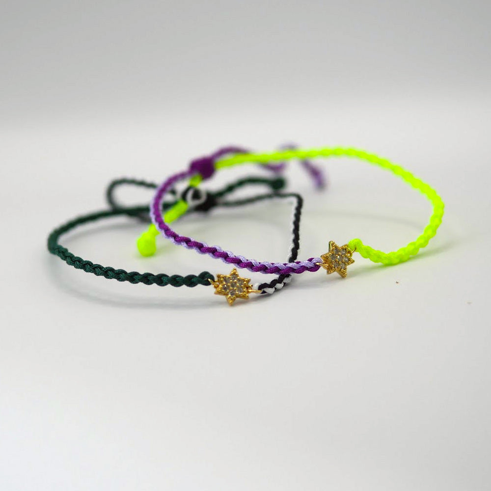 jewish star friendship bracelet duo