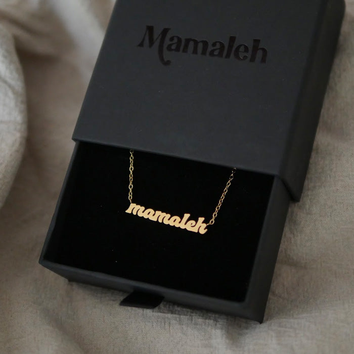 Mamaleh Yiddish Necklace