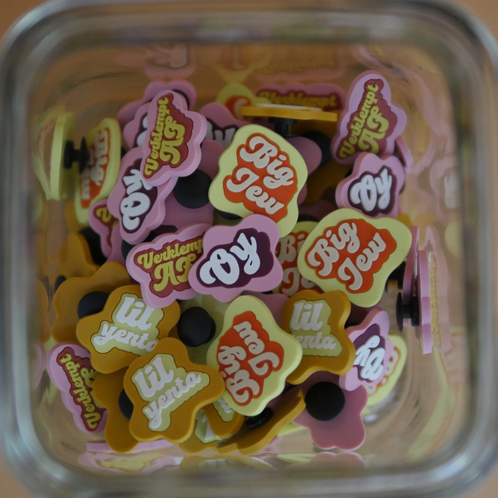 Yiddish Shoe Charms