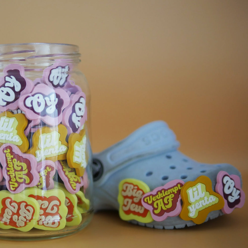 Yiddish Shoe Charms