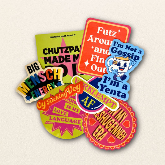 "Yiddish Sticker Pack" (8 Stickers)