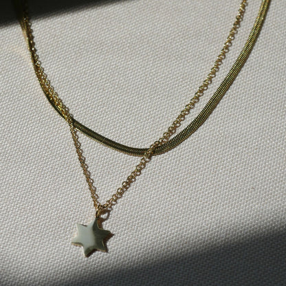 Jewish Star Layered Necklace