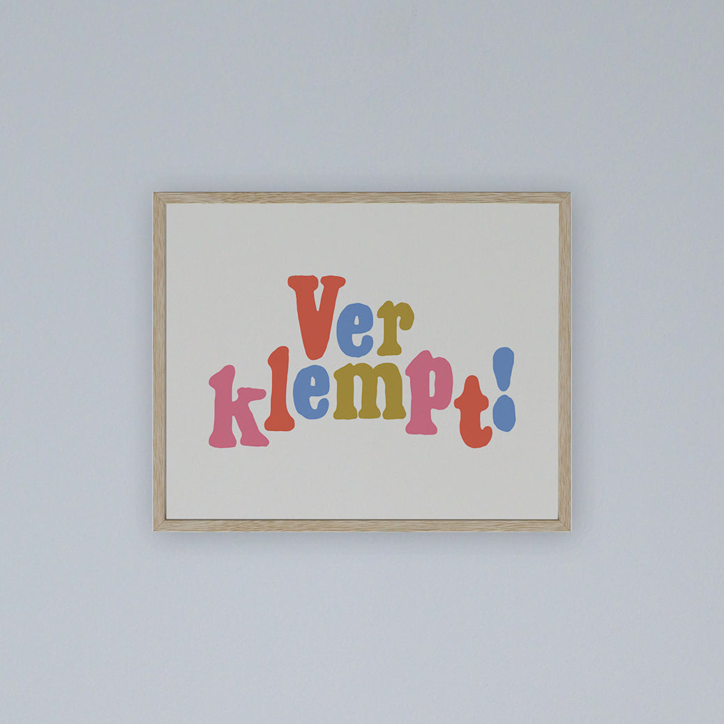 "Verklempt!" Framed Art Print