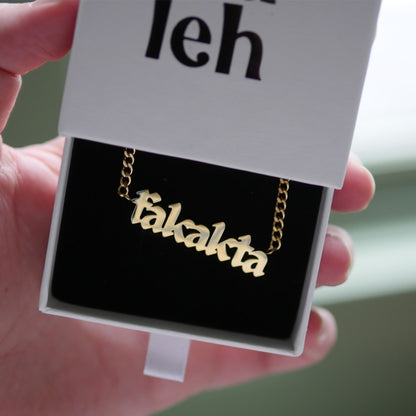 Fakakta Blackletter Necklace