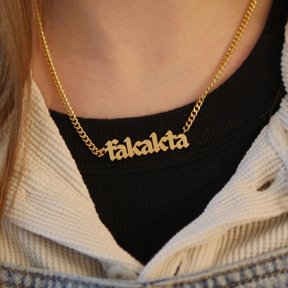 Fakakta Blackletter Necklace