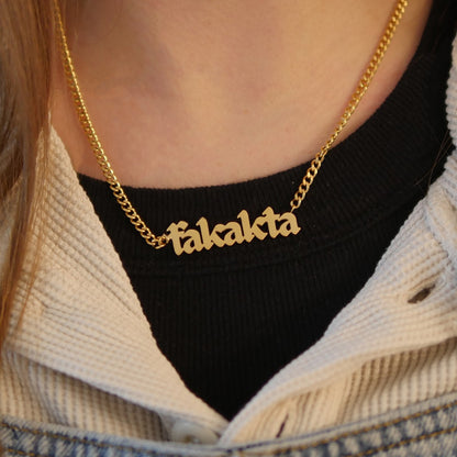 Fakakta Blackletter Necklace