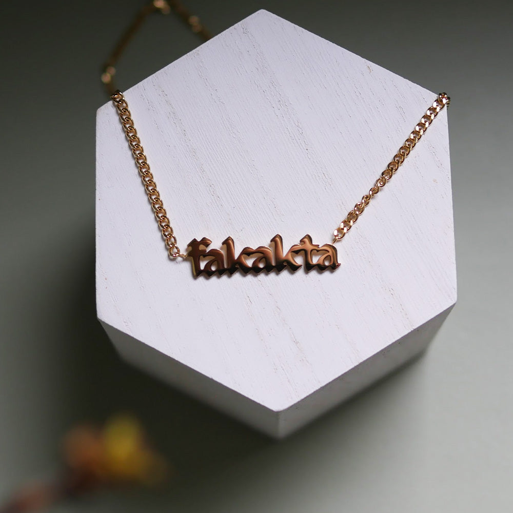 Fakakta Blackletter Necklace