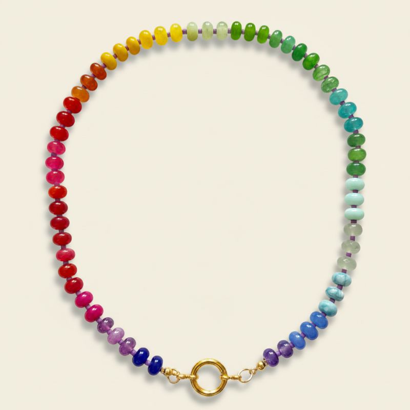 Rainbow Bead Necklace