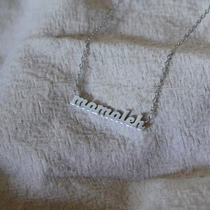Mamaleh Yiddish Necklace