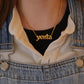 Yenta Blackletter Necklace